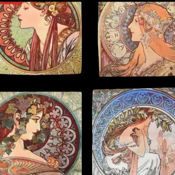 Art Nouveau Cushion Pillow Covers - Picture 3 of 8